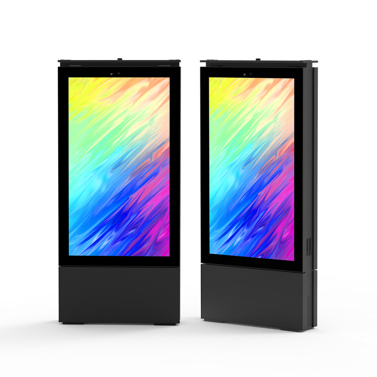 Sinalização digital externa de alto brilho LCD de dupla face de 3500nits com tela Full-fit