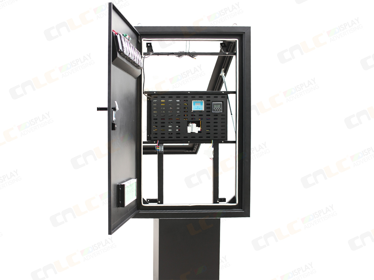 Aluminum advertising machine enclosure