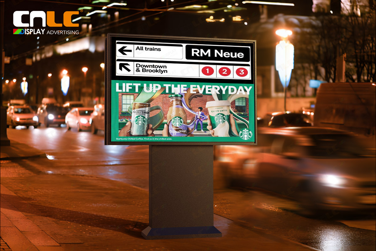 Split Screen LED Billboard