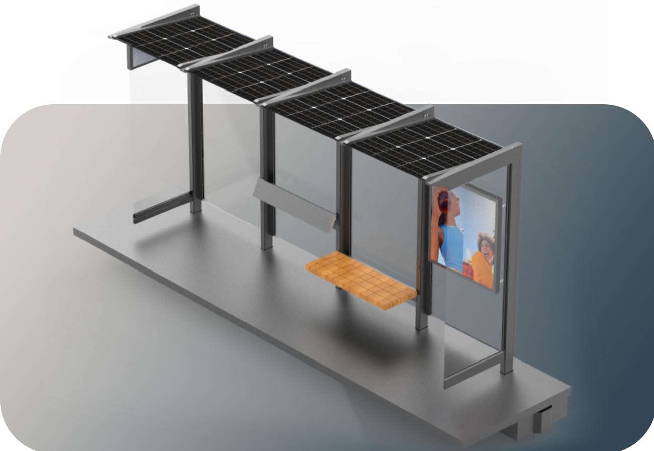 Móveis externos e caixa de luz