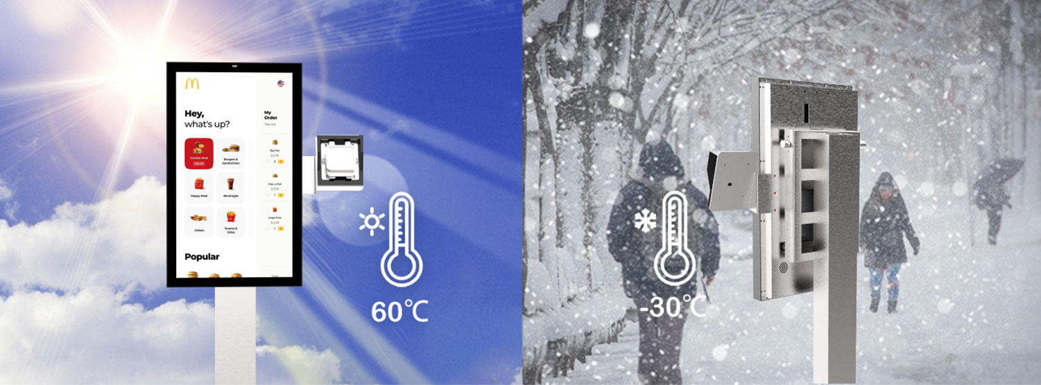 Wide Temperature Resistance for Outdoor Interactive Kiosk