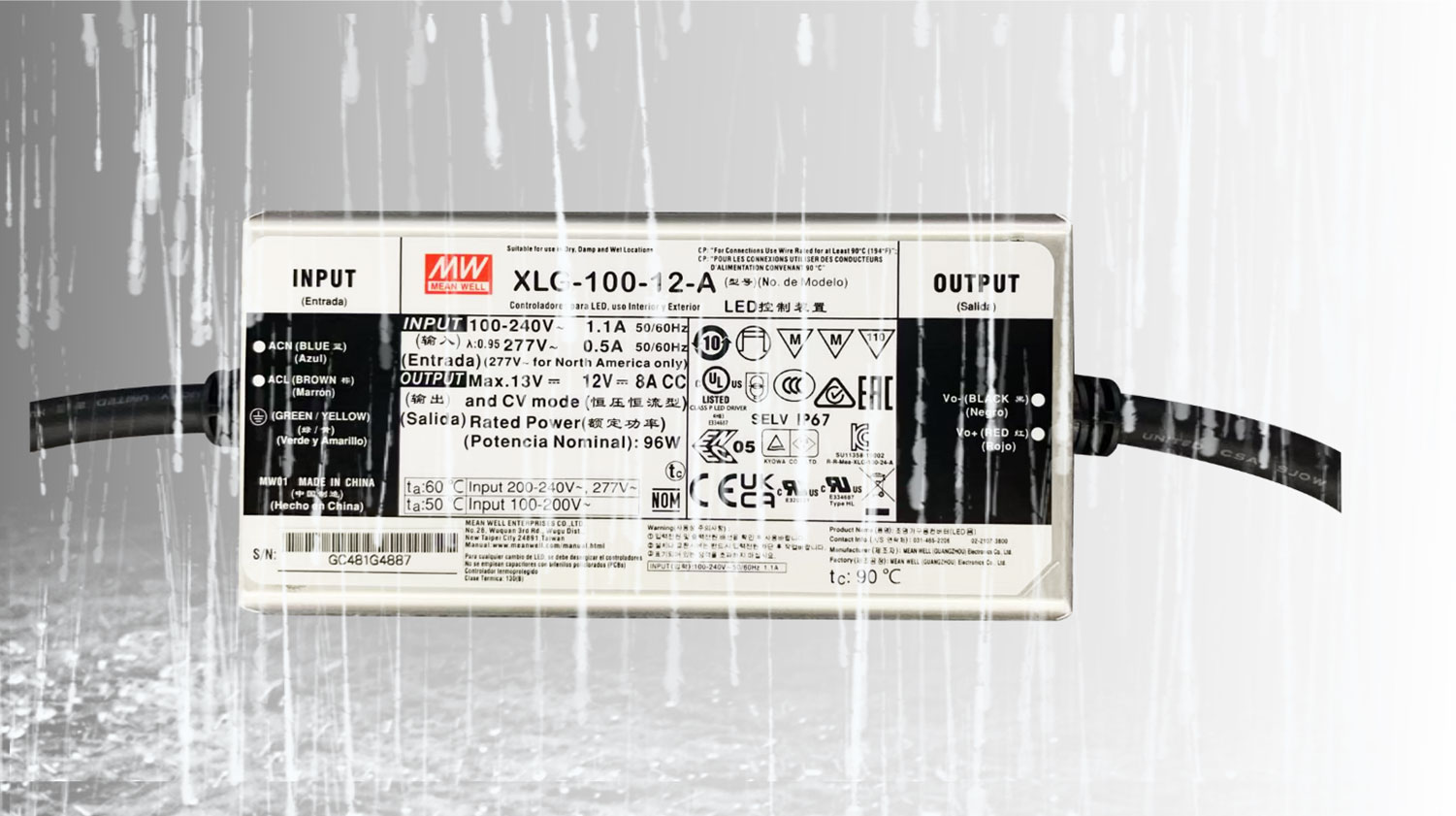 Waterproof Meanwell power supply for outdoor self-service kiosk ensures stable performance