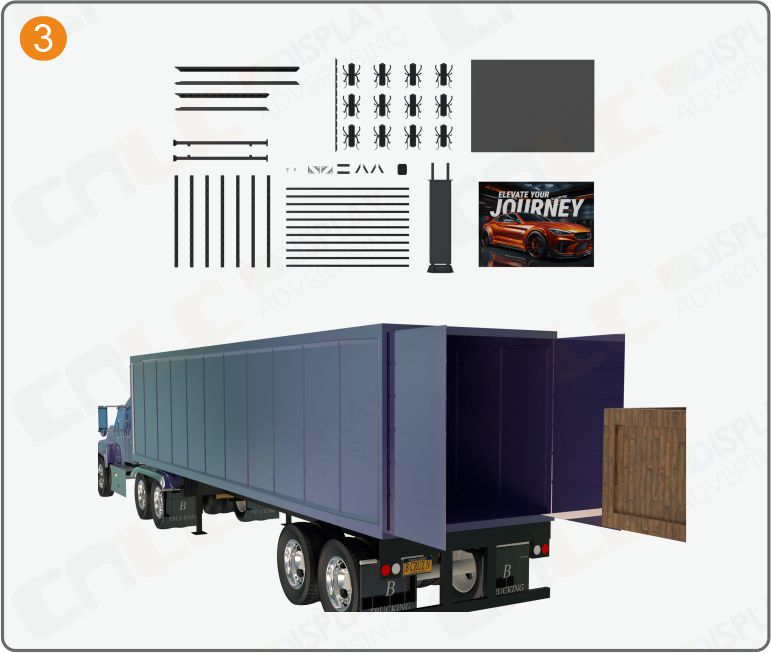 CBU fully-assembled LCD digital kiosk ready for international delivery