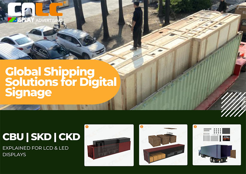 CBU, SKD, and CKD in Display Exports: How to Optimize Cost and Logistics