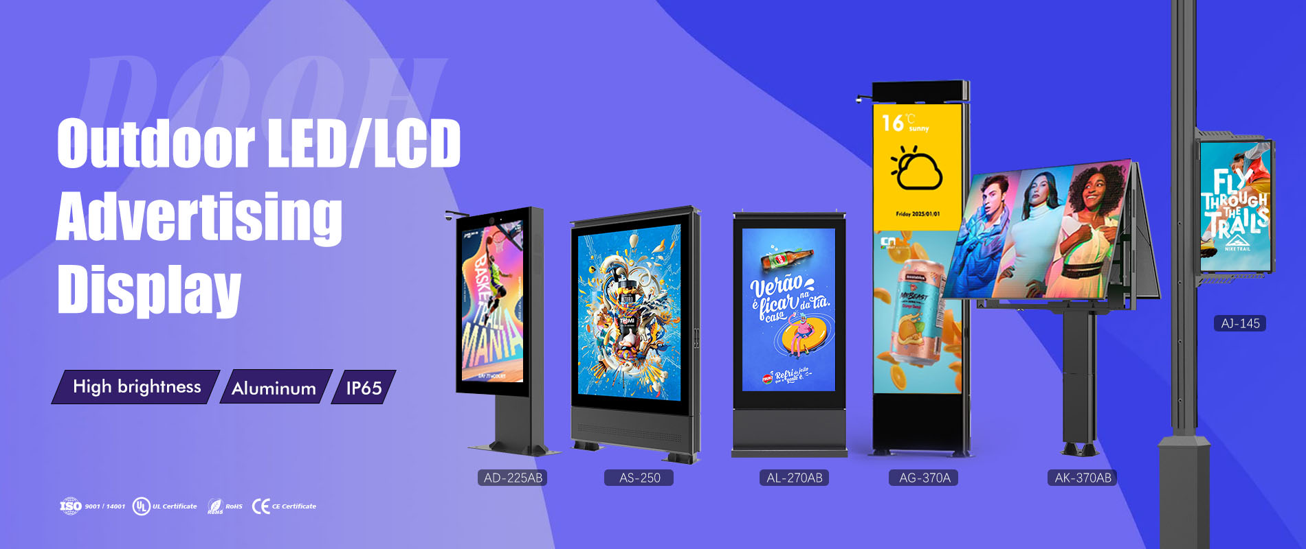 Mupi LCD/LED para exterior