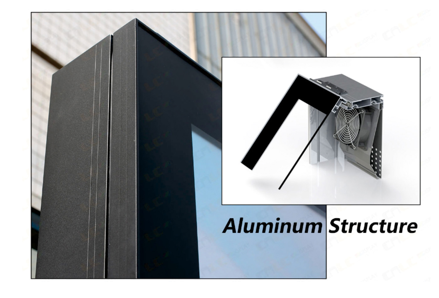 Aluminum structure drive-thru digital menu board