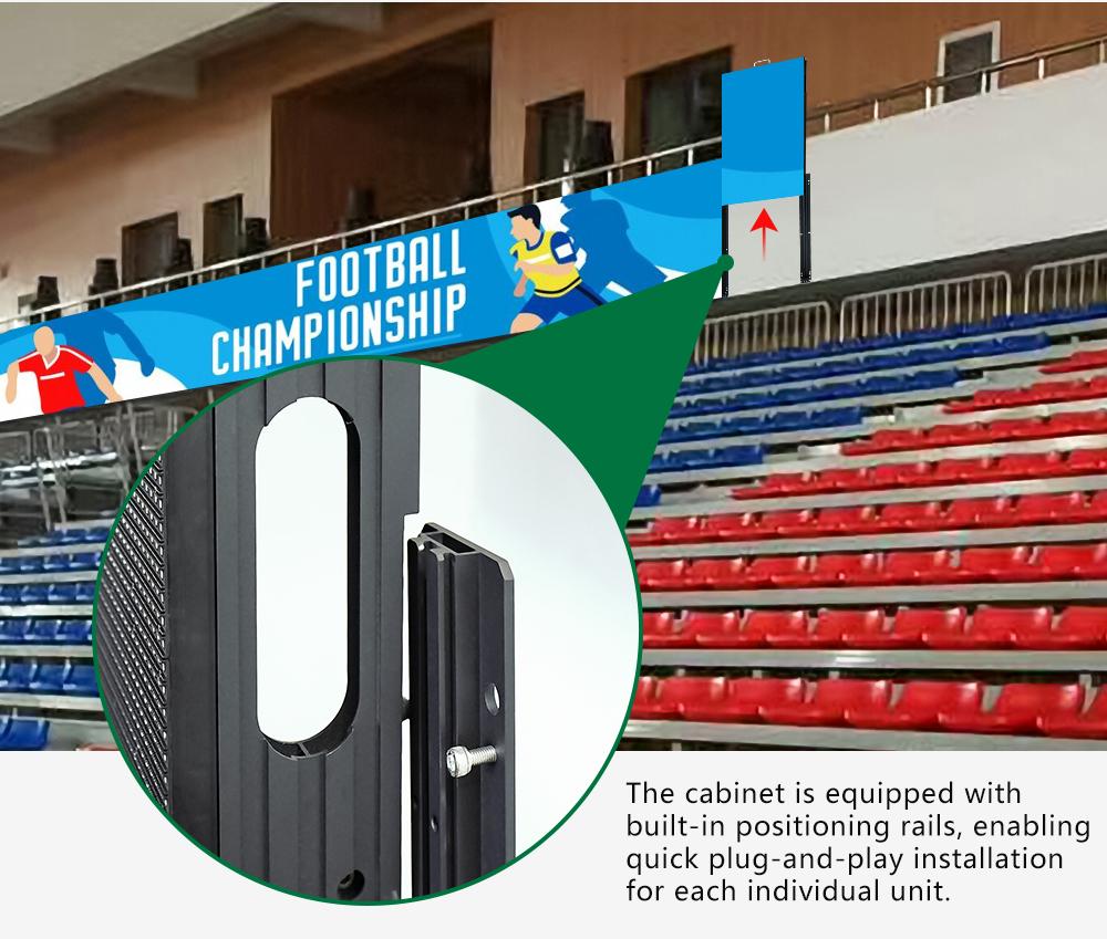 LED cabinet with built-in guide rails for easy installation LED cabinet with built-in guide rails for easy installation