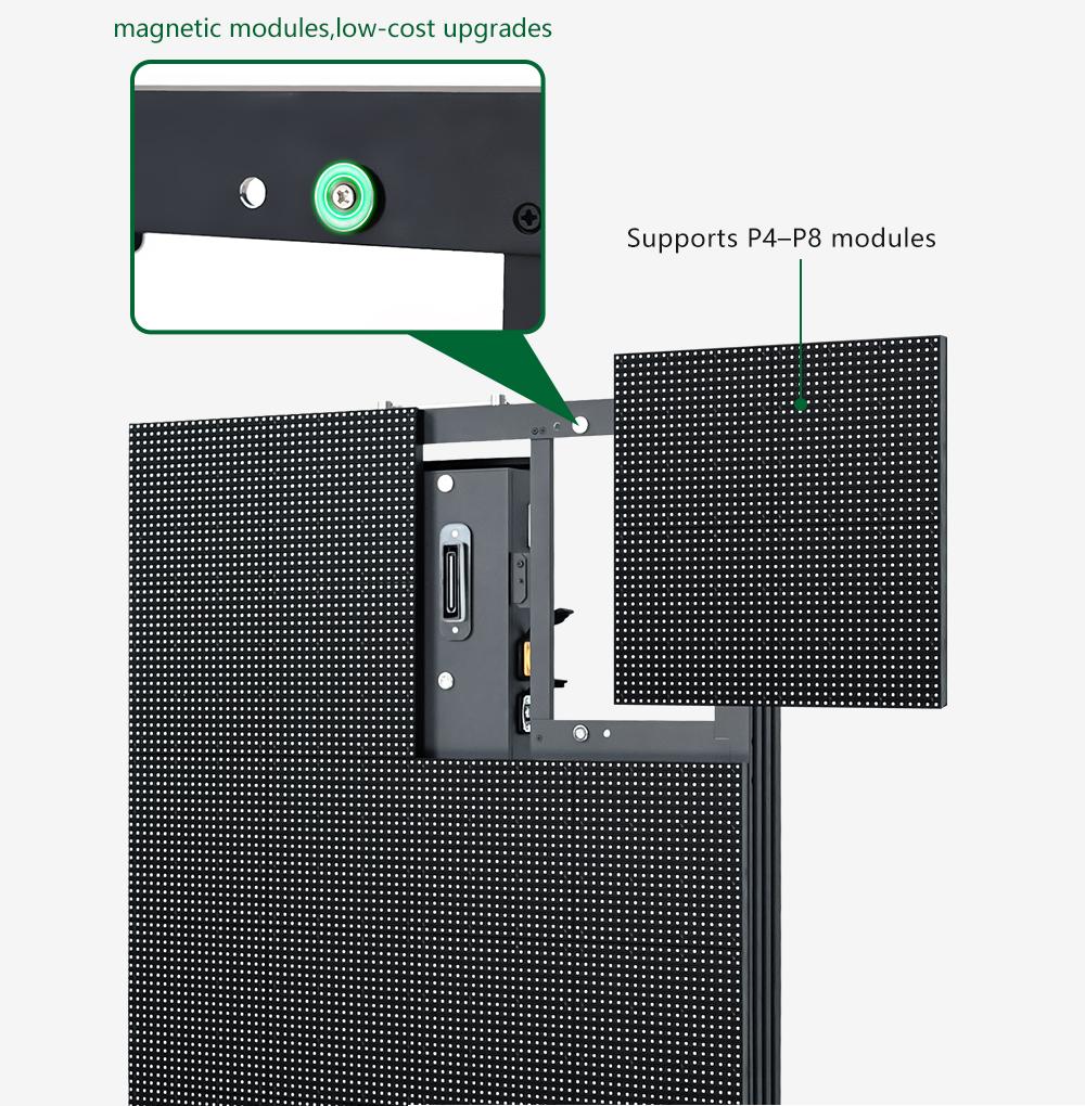 Magnetic module LED cabinet for quick installation Magnetic module LED cabinet for quick installation
