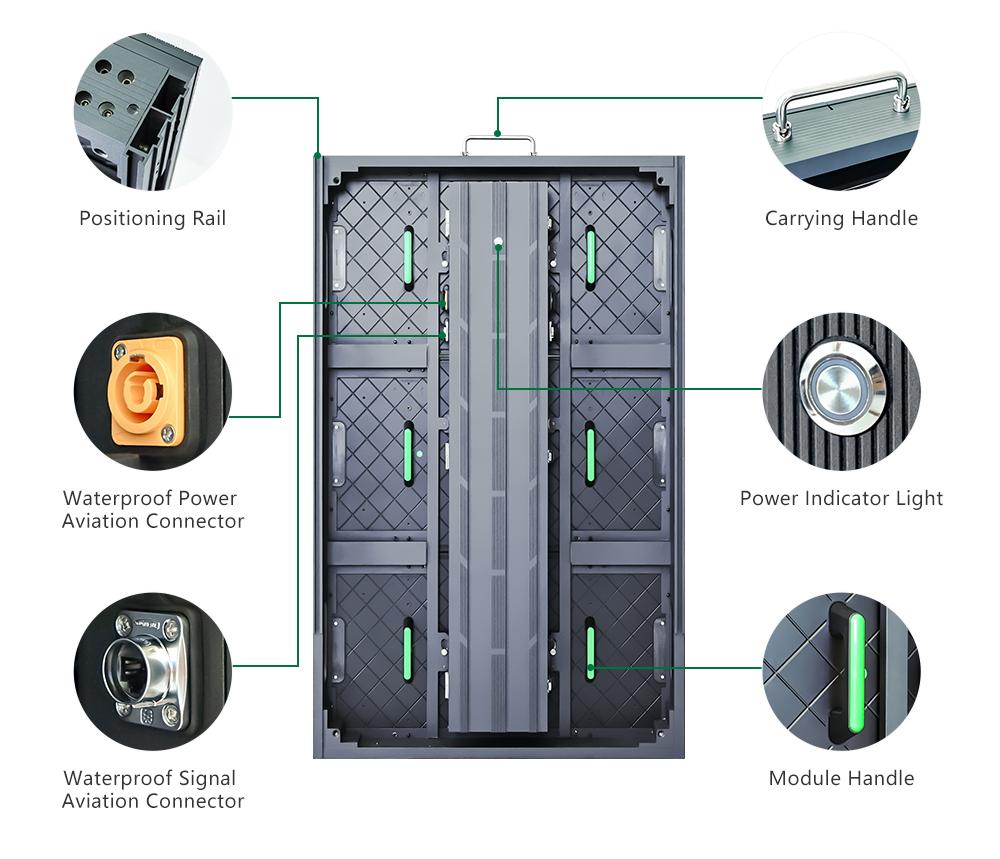 P8 LED cabinet product details close-up P8 LED cabinet product details close-up