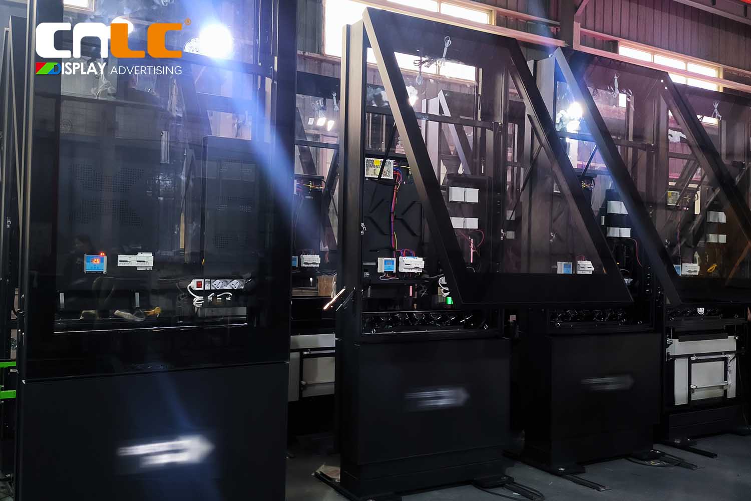 Caixa de LCD para sinalização digital externa – Solução de gabinete de alumínio IP66