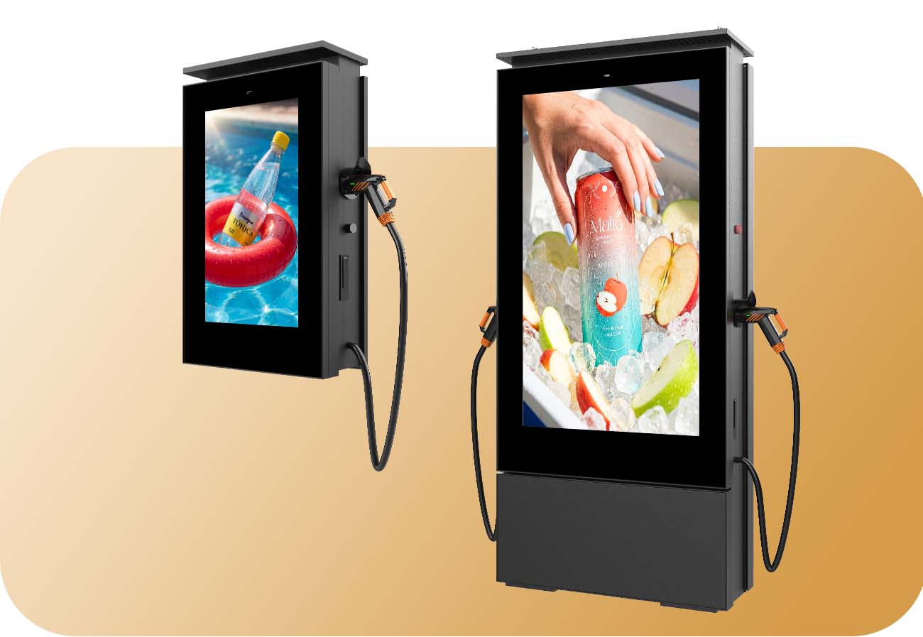 Estação de carregamento com display LCD