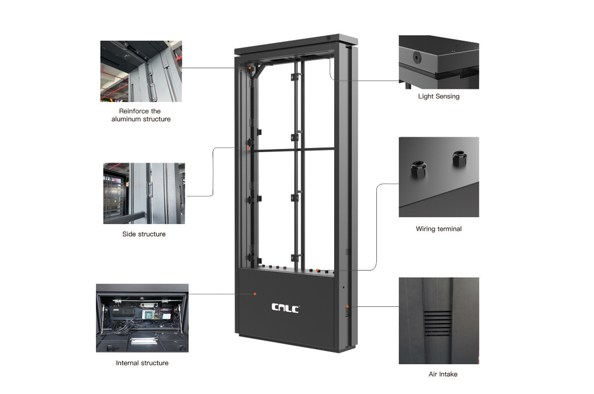 Precision Engineering for Outdoor LED Enclosure Durability Reinforced aluminum LED display enclosure with smart airflow, wiring and structural design