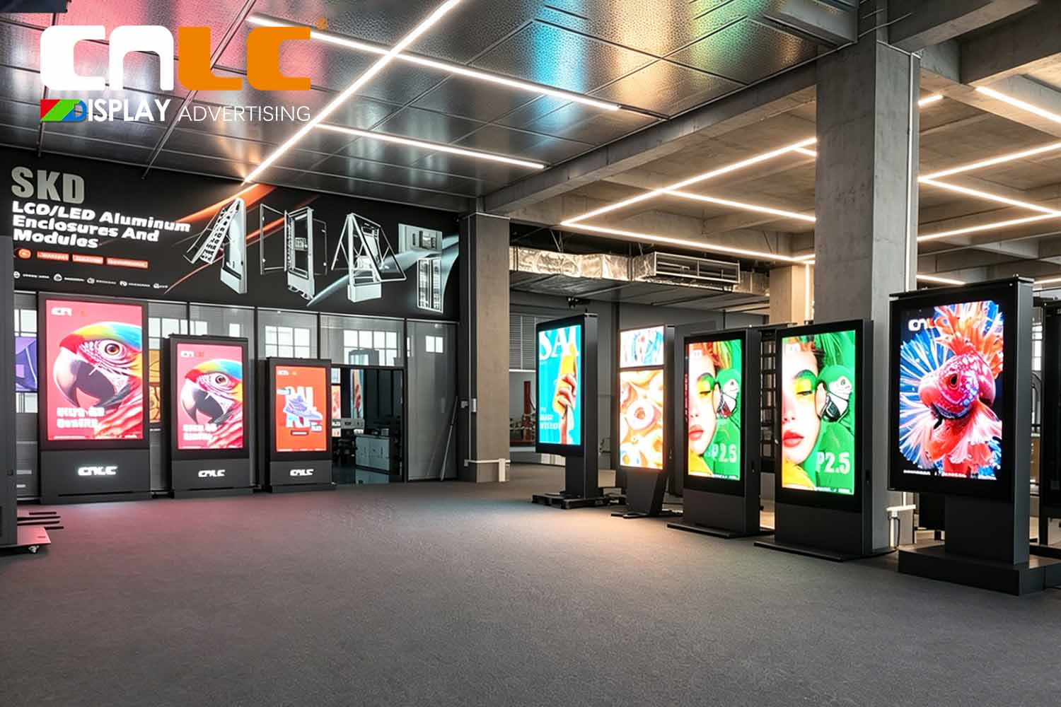 Bem-vindo à nova fábrica da CNLC | Visita guiada à fábrica de sinalização digital LED e LCD para exteriores