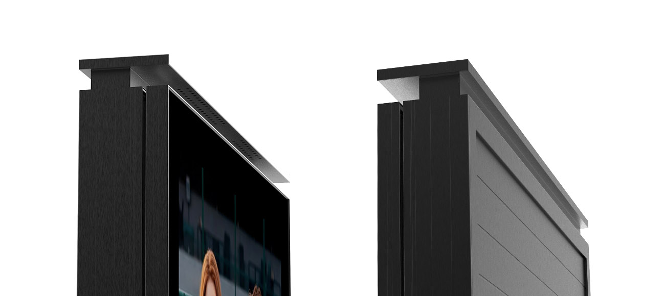 Durable Aluminum Structure for Outdoor LED Signage Aluminum housing design for outdoor LED totem display